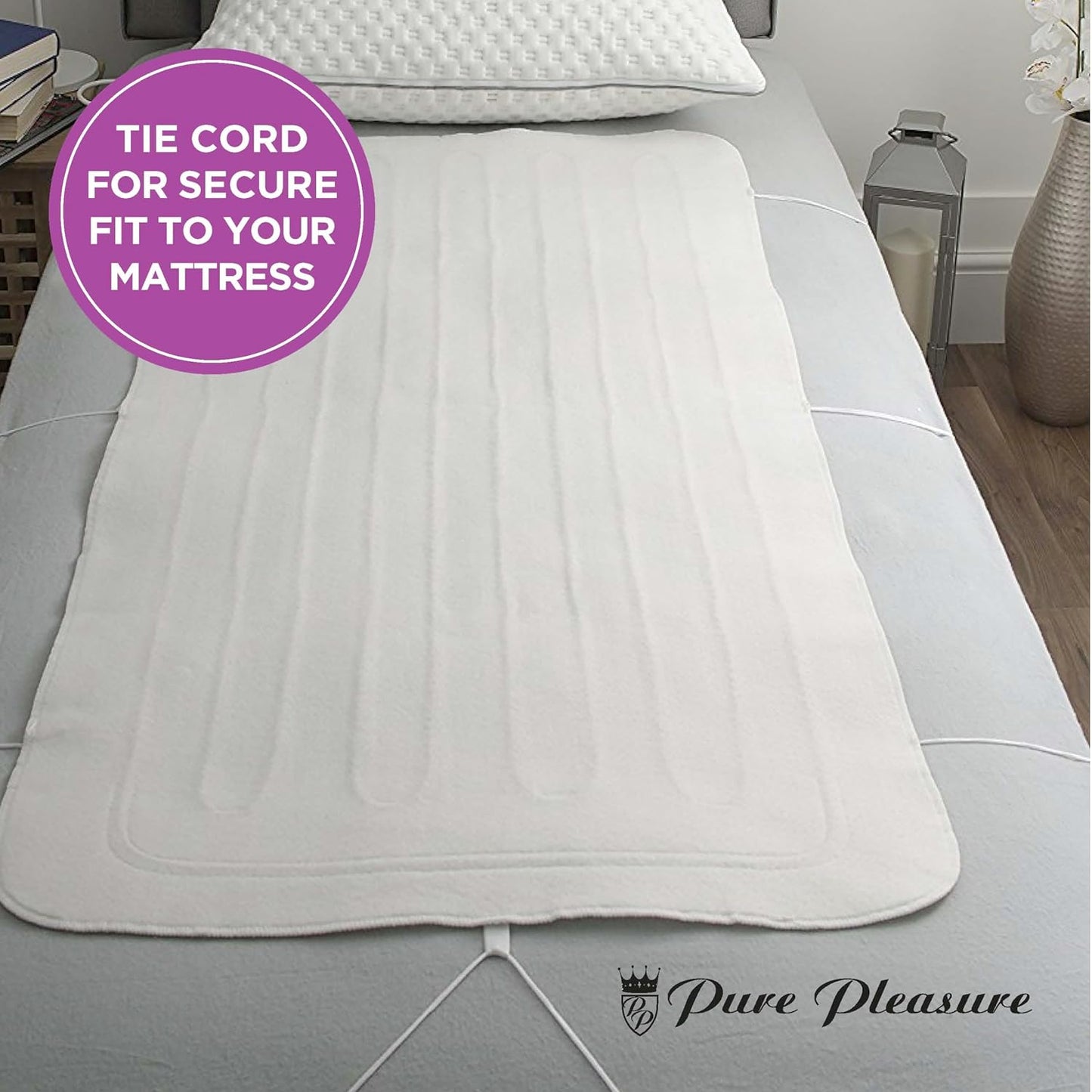 Pure Pleasure Tie Down Electric Blanket, Double Size