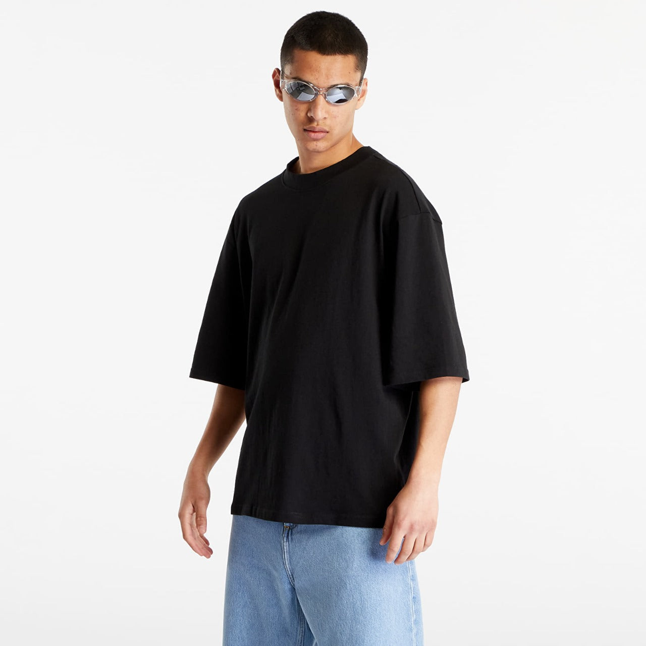 Basic Crop Fitted Oversized T-Shirt