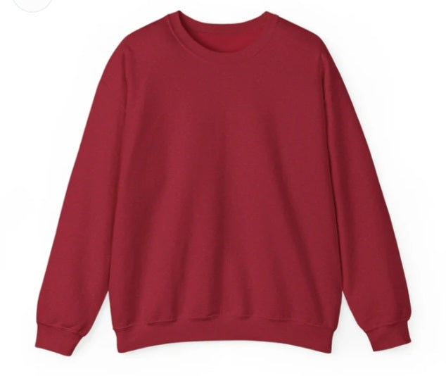 A Grade Crew Neck Deep Red Sweater
