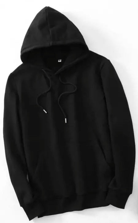 Plain Black Hoodie