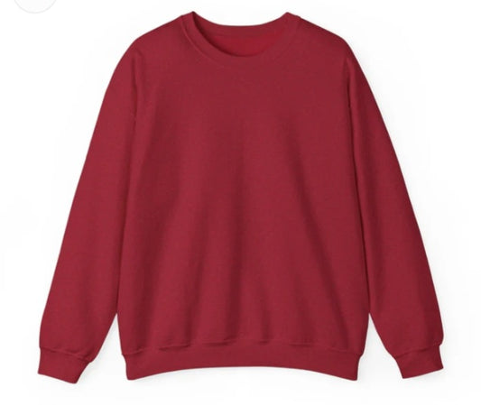 A Grade Crew Neck Deep Red Sweater
